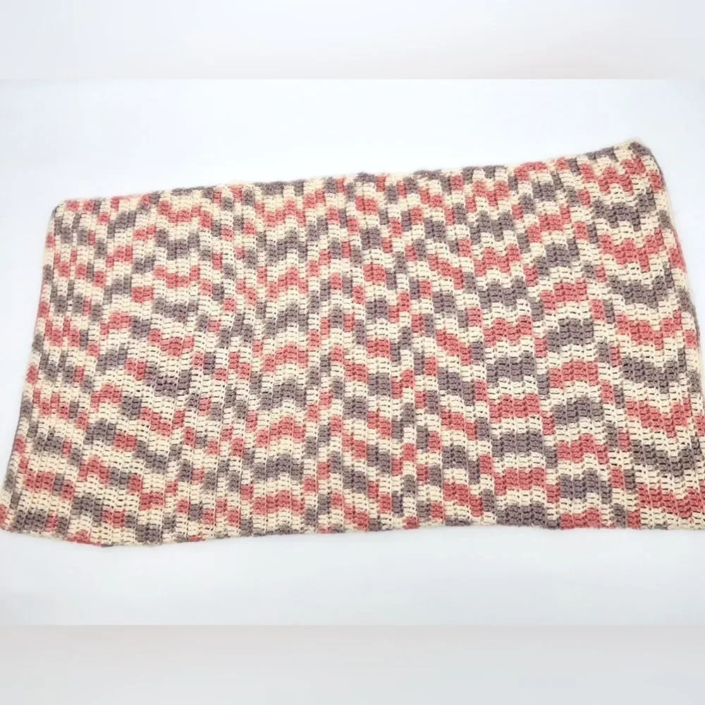 Blanket Crochet Handmade Size 42” x 43”